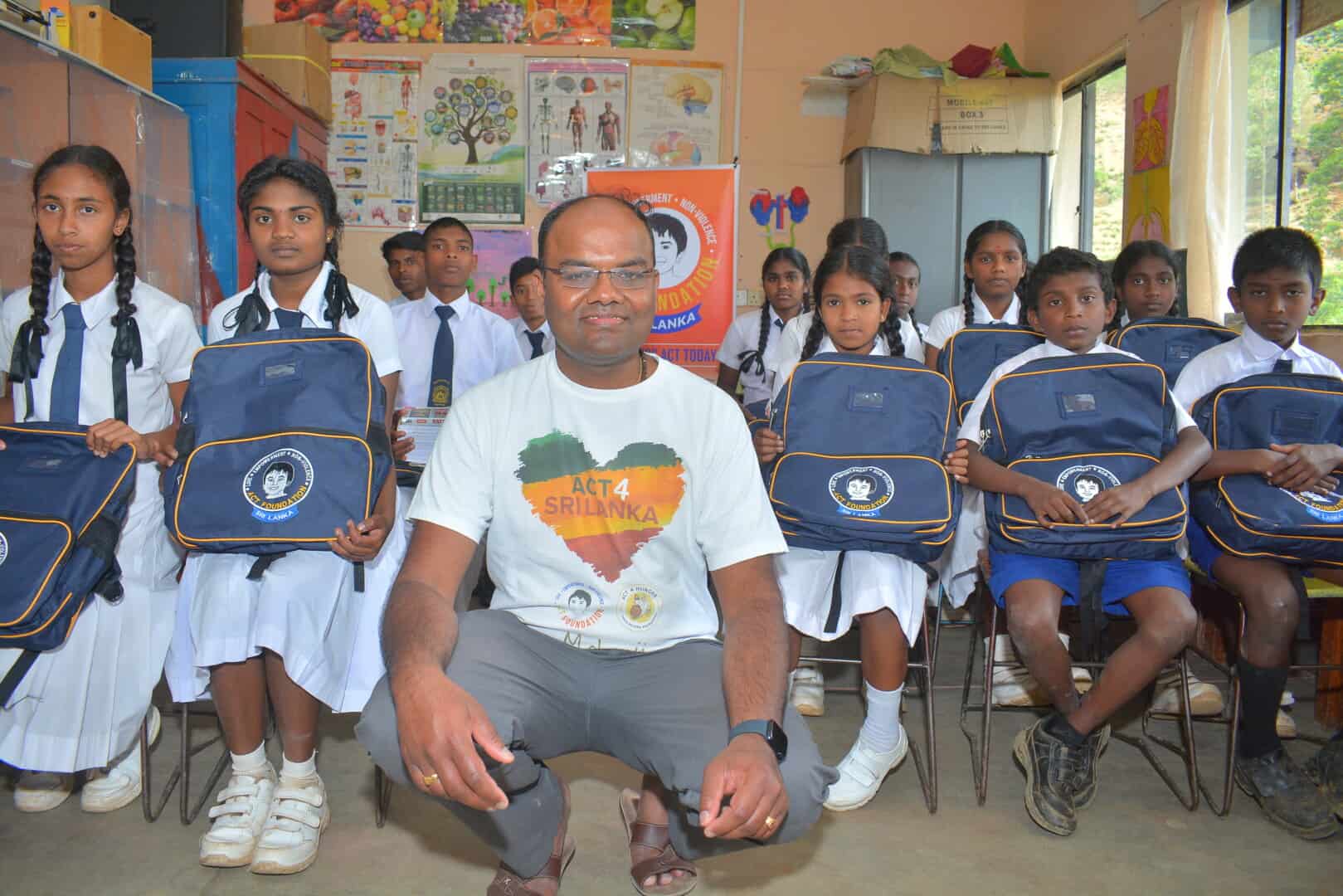 Sponsor educational supplies for an year for school children